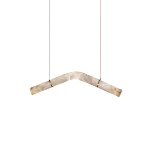 Luste Lampe Suspendue À Boucle Fermée en Albâtre