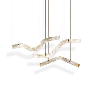 Luste Lampe Suspendue À Boucle Fermée en Albâtre