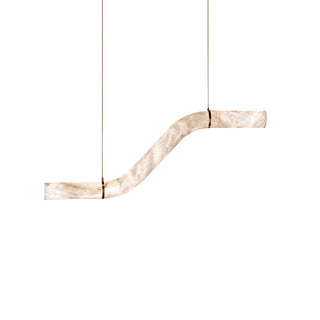 Luste Lampe Suspendue À Boucle Fermée en Albâtre