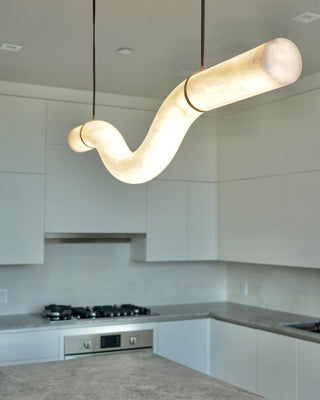 Utalyra Suspension en Albâtre Courbée
