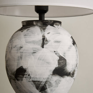 Brush Lampe de Table en Céramique Élégante