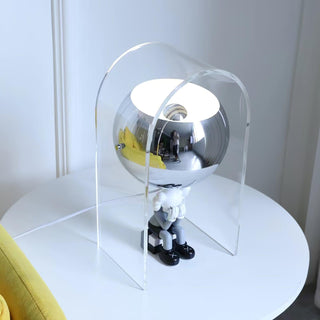 Tynza Lampe de Table en Acier Futuriste
