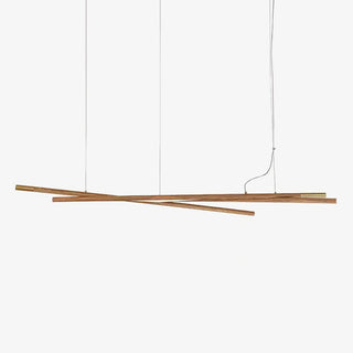 Aurora Lustre Bois Linéaire LED