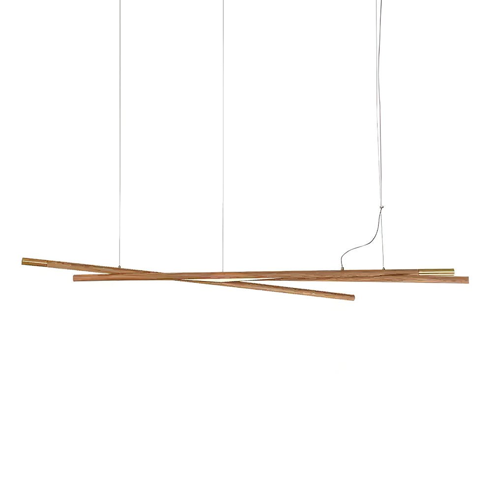 Elveria Lustre Bois Linéaire LED