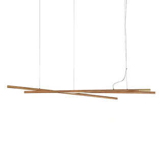 Aurora Lustre Bois Linéaire LED