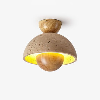 Arinisra Champignon Forme Travertin Plafonnier