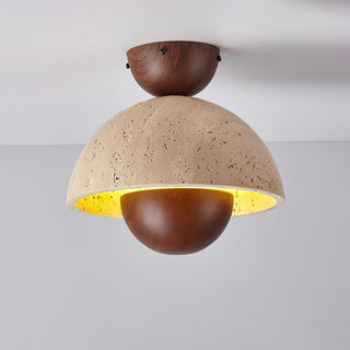 Arinisra Champignon Forme Travertin Plafonnier