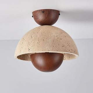 Arinisra Champignon Forme Travertin Plafonnier