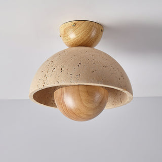 Arinisra Champignon Forme Travertin Plafonnier