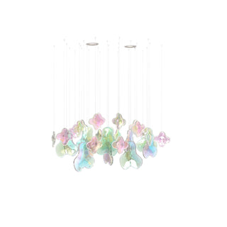 Iris Iridescent Blossom Chandelier-Neutral Decor