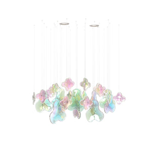 Iris Iridescent Blossom Chandelier-Neutral Decor