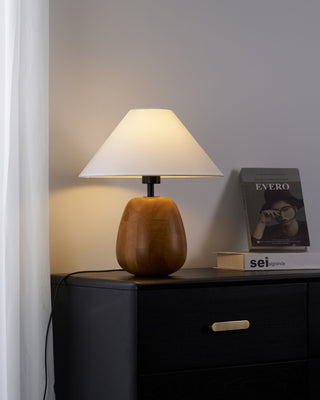 Syloraya Lampe de Table en Bois Moderne