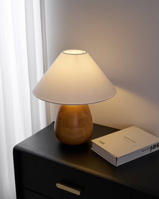 Syloraya Lampe de Table en Bois Moderne