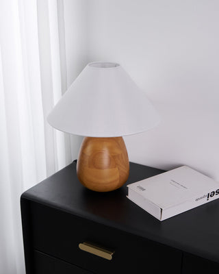 Syloraya Lampe de Table en Bois Moderne