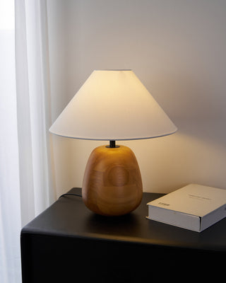 Syloraya Lampe de Table en Bois Moderne