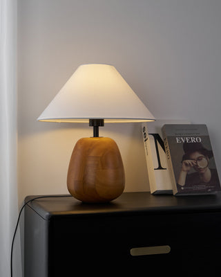Syloraya Lampe de Table en Bois Moderne