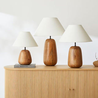 Syloraya Lampe de Table en Bois Moderne