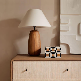 Syloraya Lampe de Table en Bois Moderne