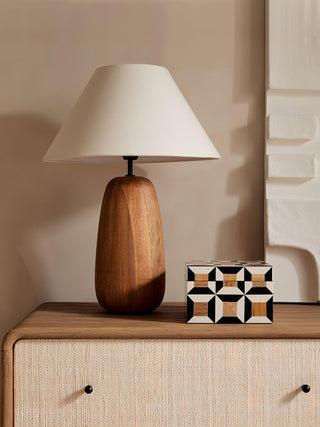 Syloraya Lampe de Table en Bois Moderne