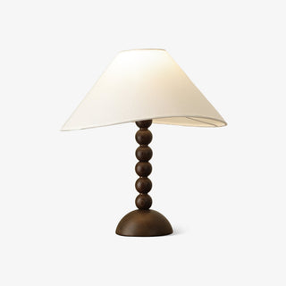 Lennox Bois Et Tissu Lampe de Table Élégante