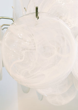 Aurora Lustre en Verre de Murano Blanc