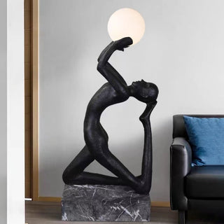 Evvinyra Lampadaire Noir Torsadé