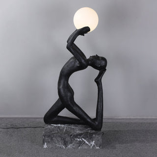 Evvinyra Lampadaire Noir Torsadé