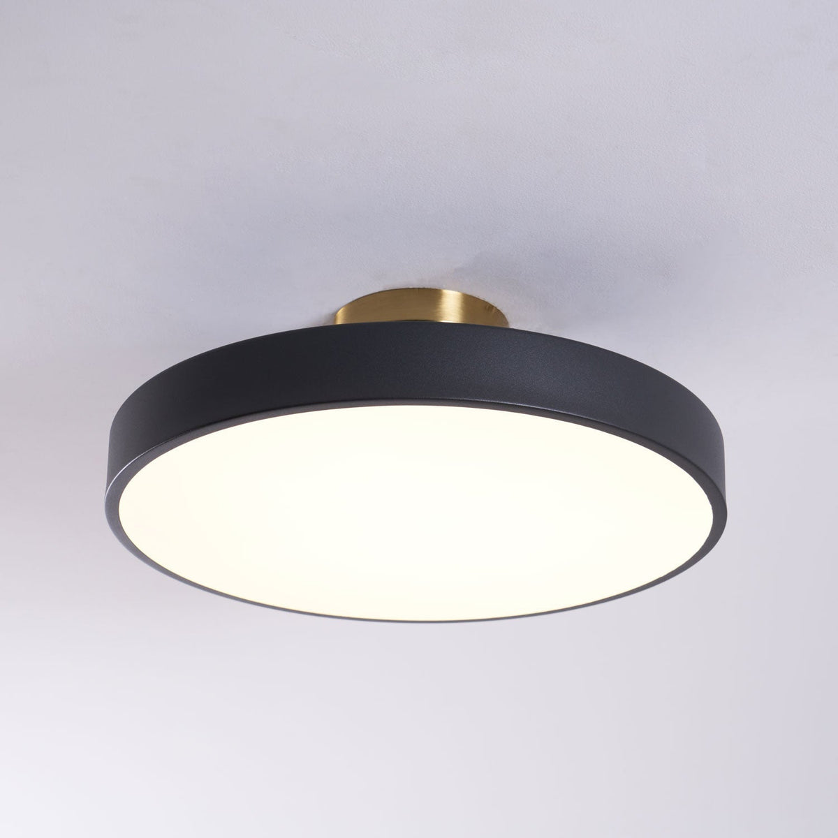 Levista Plafonnier Encastré Noir et Doré Moderne
