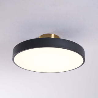 Solara Plafonnier Encastré Noir et Doré Moderne