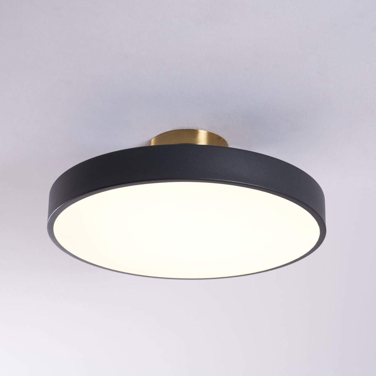 Levista Plafonnier Encastré Noir et Doré Moderne