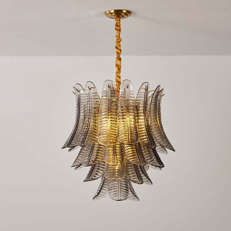 Lifestyle image of the Isolde Chandelier in a modern living space.