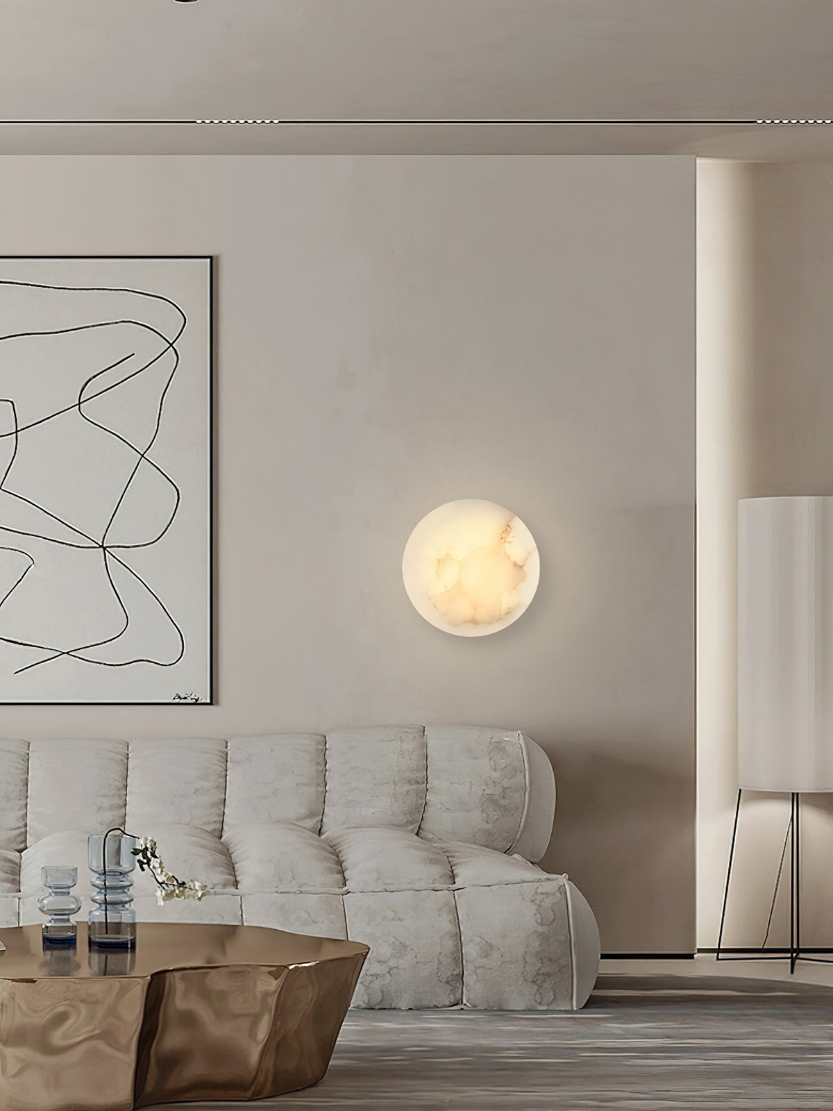 Ilvinan Applique Murale Albâtre Unique Minimaliste Moderne