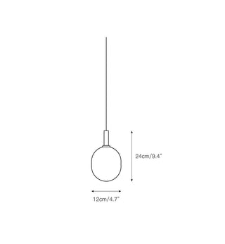 Evmirion Suspension Horizontale Verre Moderne-Luire