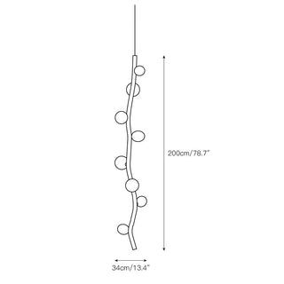Isolora Suspension Verticale Verre Moderne