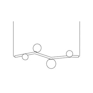 Evmirion Suspension Horizontale Verre Moderne-Luire