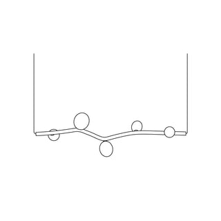 Evmirion Suspension Horizontale Verre Moderne-Luire
