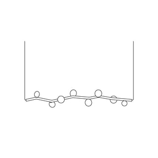 Evmirion Suspension Horizontale Verre Moderne-Luire