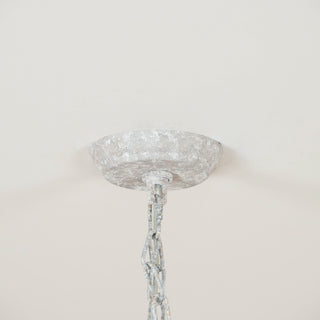 Eurloryra Lustre Bougie Sculpté à la Main Bois Vintage