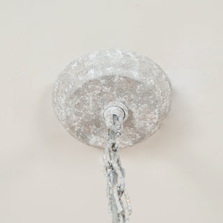 Eurloryra Lustre Bougie Sculpté à la Main Bois Vintage