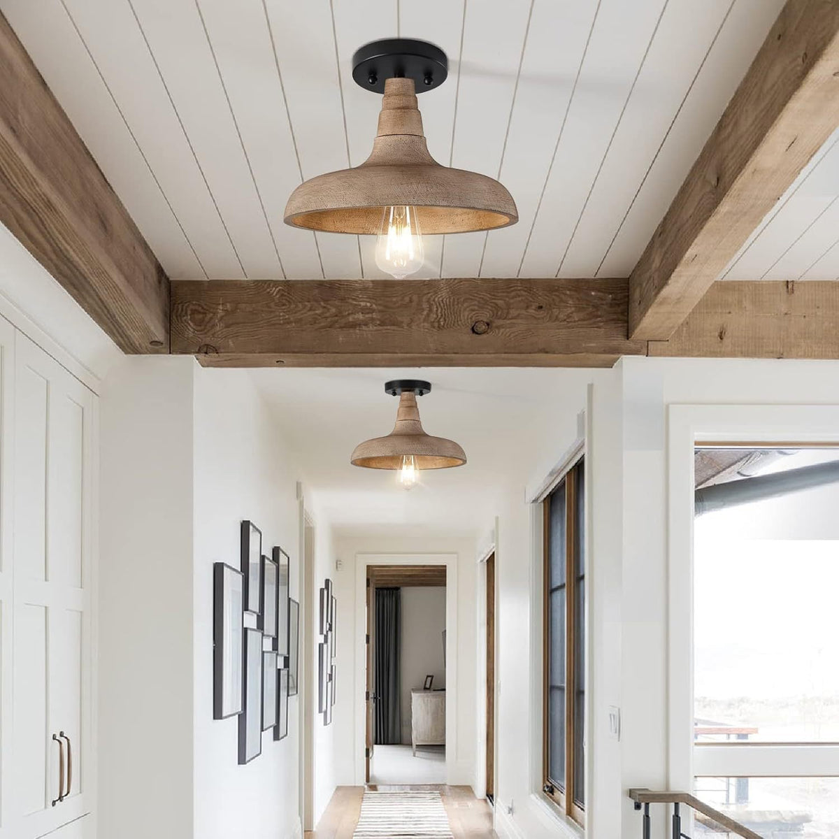 Acarira Suspension Métal Bois Naturel