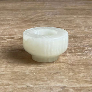 Jade Candle Holder-Neutral Decor