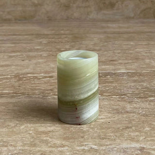 Jade Candle Holder-Neutral Decor
