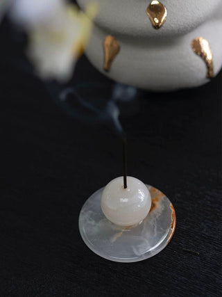 Jade Incense Holder-Neutral Decor