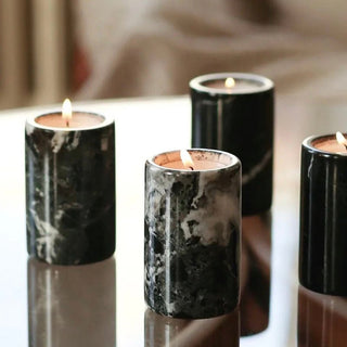 Jade Candle Holder-Neutral Decor