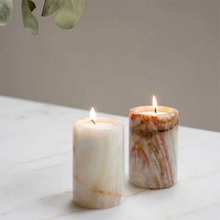 Jade Candle Holder-Neutral Decor