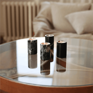 Jade Candle Holder-Neutral Decor