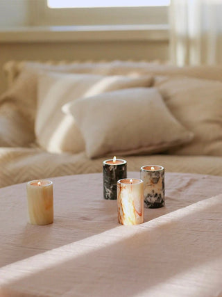 Jade Candle Holder-Neutral Decor