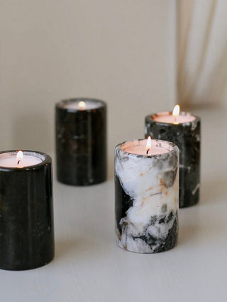Jade Candle Holder-Neutral Decor