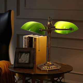 Osilel Lampe de Bureau en Laiton Vintage