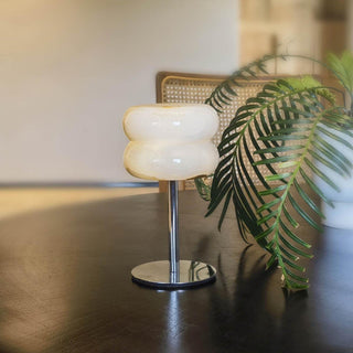 Nivaraine Lampe de Table en Albâtre Donut